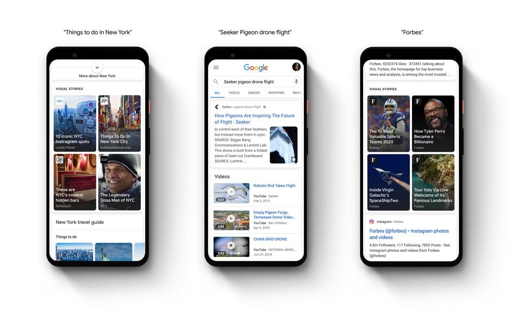 Google SERP Web Stories Feature