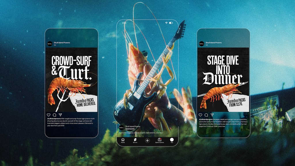 Eat the Wild social ads: Crowd-Surf and Turt, and Stage Dive Into Dinner, with jumbo packs from $170