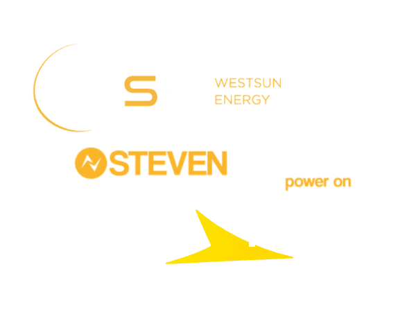 Westsun Energy, Steven Murphy Electrical and No Birds logos.